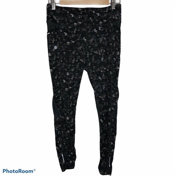 Athleta Small Triangular Be Free Leggings‎ Pockets - Picture 2 of 10